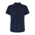 thumbnail image 1 of ITFABS Men's Casual Shirt, Solid Color Henley Neck Tops with Pocket and Buttons, 1 of 9