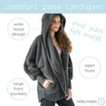thumbnail image 3 of Hello Mello Comfort Zone Packable Oversized Cardigan, Charcoal (Women's), 3 of 7