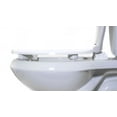 thumbnail image 3 of CENTOCO GRHL440STS-001 Toilet Seat, With Cover, Plastic, Round, White, 3 of 5