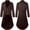 Brown, variant on Men's Halloween Gothic Tailcoat Costume, Medieval Steampunk Victorian Frock Coat, Long Sleeve Vintage Role Play Jacket for Pirate Cosplay, Costume Parties and Themed Events