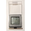thumbnail image 2 of Jiallo Travel Dual Time Modern Plastic Alarm Clock in Gray/Clear, 2 of 2