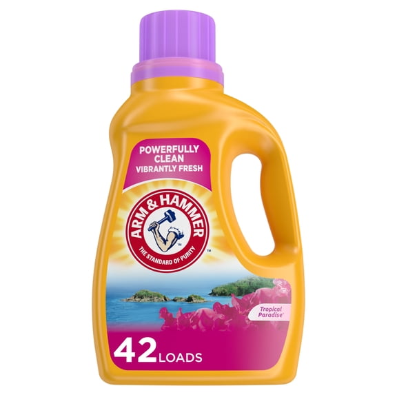 Arm & Hammer Tropical Paradise, 42 Loads Liquid Laundry Detergent, 48.5 Fl oz