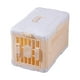 thumbnail image 1 of Transportín para mascotas plegable con ventilación lateral , suministros para mascotas, jaula portátil para perros, estuche de para gatos, Café blanco, 1 of 6