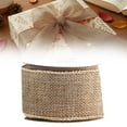 thumbnail image 3 of 1 Roll Burlap Wired Ribbon, Wired Edge Burlap Ribbon for Gift Wrapping, Big Bow, Wreath, and Christmas Tree Decoration 1.57 x 4.5m, 3 of 6