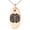 Rose, variant on Stainless Steel Letter Q Initial 3D Cube Box Monogram Engraved Small Oval Charm Pendant Necklace