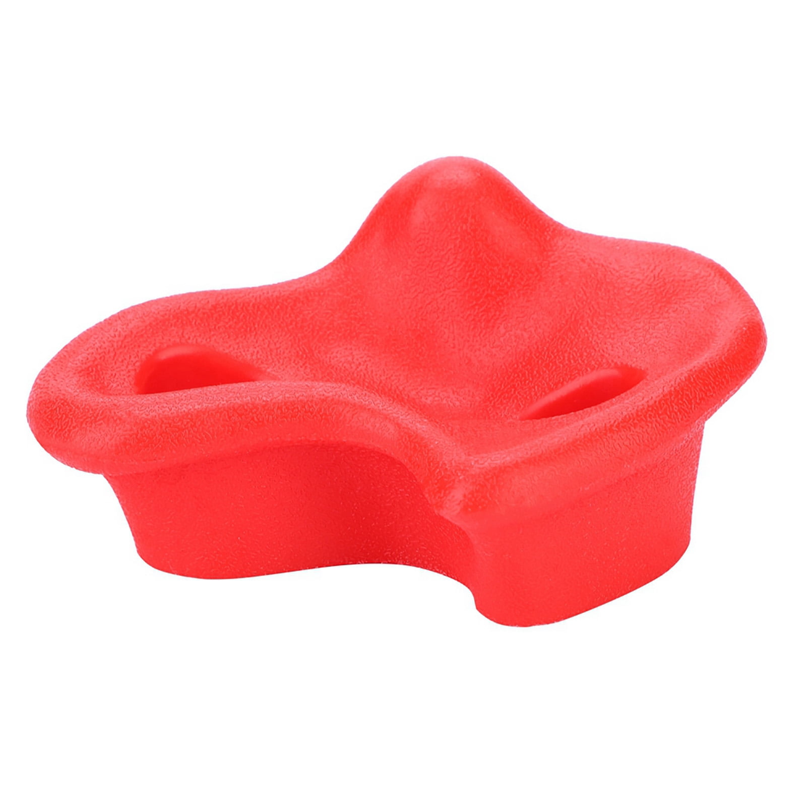 Climbing Stone, 10PCS Plastic Textured Rock Climbing Stone Rocks Wall Stones Kids Assorted Kit Bo-lt For Climbing FramesAnd Kids Climbing Wa-lls (Red)