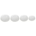 thumbnail image 1 of HLONK 4 Pcs Microwave Oven Thermal Cover Cookware Magnetic Splatter Teepee Tent Plate White, 1 of 8
