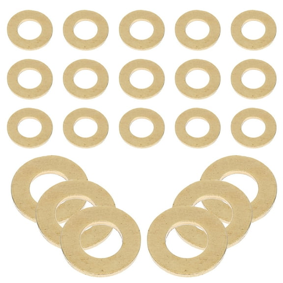 50 Pcs Brass Flat Washer Flat Ring Seal Kit Flat Seal Gasket Flat Sealing Ring Sealing Crush Washers