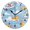 Black, variant on Boat and Fish and Cloud Wall Clock 10in Round Artistic Oil Painting Home Decor Desk Table Clock