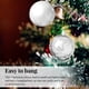 thumbnail image 3 of Paquete de 6 Bolas de decoración para colgar Navidad Árbol de Navidad Colgantes Adornos Ceremonia Party Decorations Hotel Home Supplies Silver kenally HA009800-04B, 3 of 6