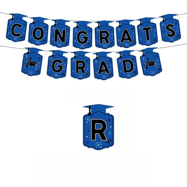 Pancarta de graduación Clase de 2026 ¡Felicidades Graduado! Decoraciones Guirnalda de papel colgante para fiestas Decoración para ceremonias de graduación en interiores y exteriores