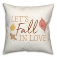 thumbnail image 2 of Creative Products Let's Fall In Love 18 x 18 Spun Poly Pillow, 2 of 3