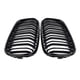 thumbnail image 1 of Par De Rejillas Delanteras De Coche Negras Brillantes, Vallas Dobles, Rejillas De Carreras De Estilo De Coche Para Bmw F20 F21 1 Series 2015-2016 Cateissary VI007169-00, 1 of 7