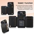 thumbnail image 4 of CNKOO 15/15Plus/15Pro/15PM Leather Case  Phone Protector Case Hanging Cord Multi Card Bag Convenient Payment Phone Case, 4 of 7