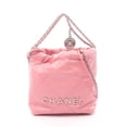 thumbnail image 1 of Pre-Owned Chanel CHANEL 22 Mini Shoulder Bag Handbag Leather Women's Pink AS3980, 1 of 7