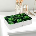 thumbnail image 6 of Saint Patrick's Day Pu Leather Travel Organizer with Removable Compartment, Portable Earring Organizer, Bracelet Holder, Display Case, 6 of 6