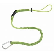 Angle View: Shock Absorbing Tool Lanyard, 42 to 54" Length, HV Lime, 5 lb. Max. Working Load