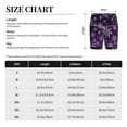 thumbnail image 6 of Daiia Snowflake Gradient Purple Mens Woven Stretch Pajama Short,Short Pajama Pants-XX-Large, 6 of 9