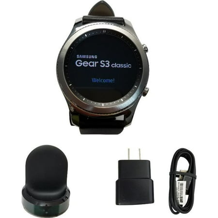 Samsung Galaxy Gear S3 classic Smart Watch 46mm Stainless Steel 4G LTE Unlocked Smartwatch (Used)