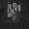 thumbnail image 3 of Star Wars The Mandalorian And Grogu Pose Is The Way Side Men's T Shirt (Black, S-XXXL), 3 of 4