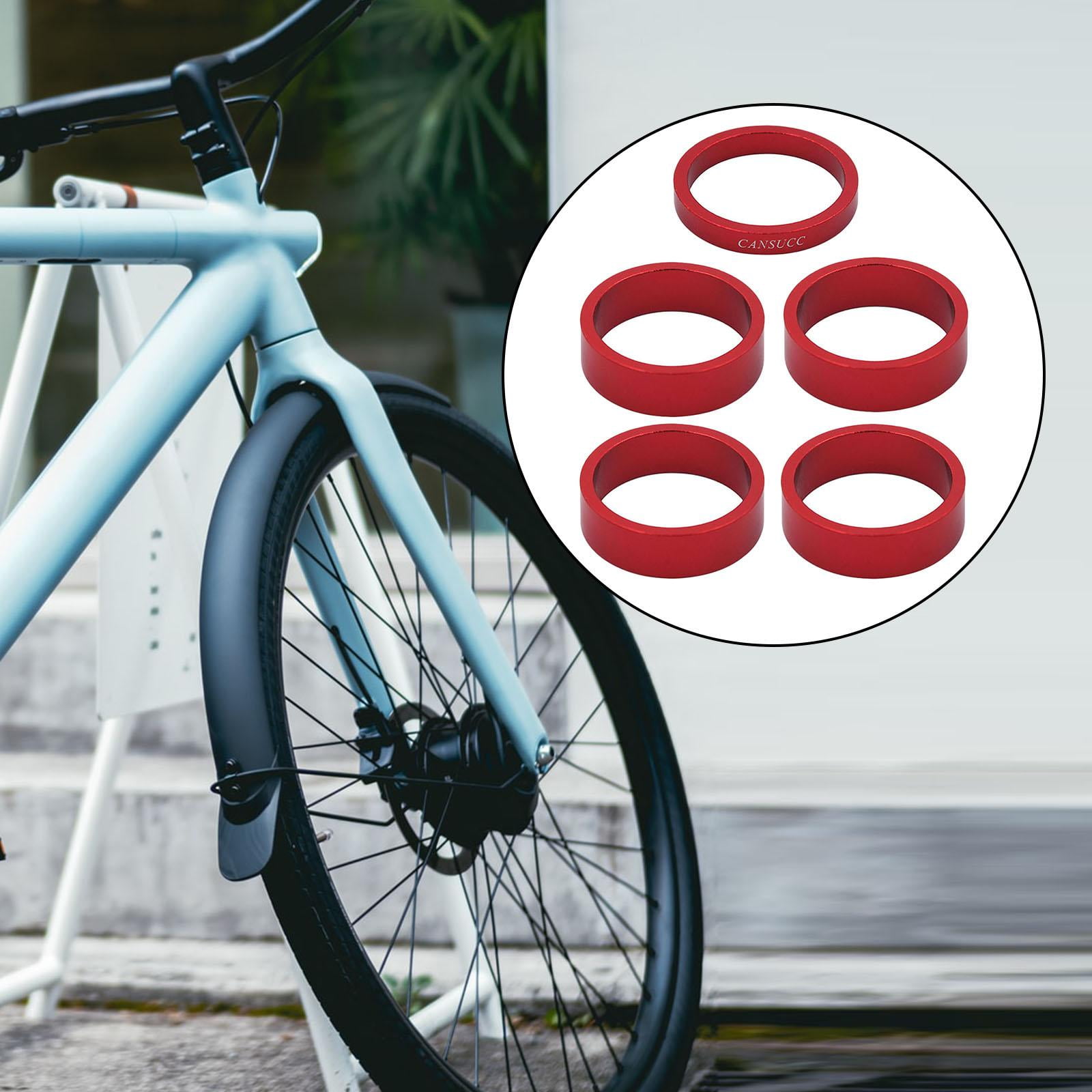 Entretoises Fourche Vélo En Alliage Aluminium - Diamètre 28,6 Mm - Pour VTT Et Vélo De Route - Rondelles De Réglage Légères Et Résistantes - 4 Couleurs Au Choix