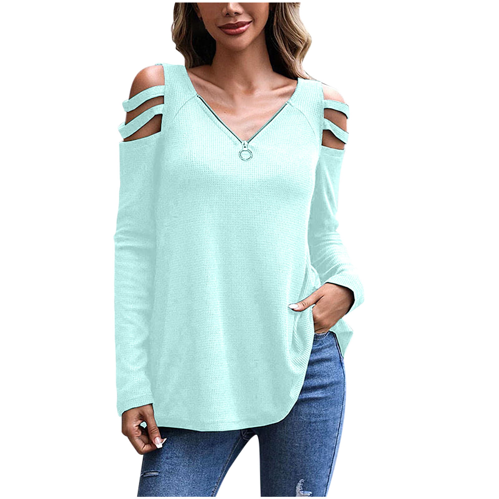 Long Sleeve Tee Shirts for Men Tops To Hide Belly for Women Work Office  Women's Blouses for Spring