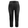 thumbnail image 7 of Shadoumai Womens Capri Jeans 2026 Summer High Waisted Button Straight Leg Raw Hem Distressed Denim Capris Pants with Pockets, 7 of 7