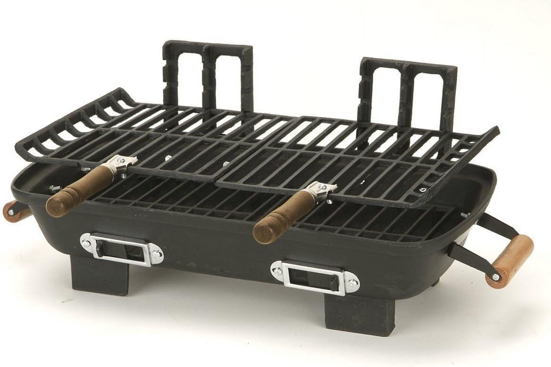 NEW Marsh Allen 30052 Cast Iron Hibachi Charcoal Grill 10 by 18-Inch Camping .#GH45843 3468-T34562FD541028