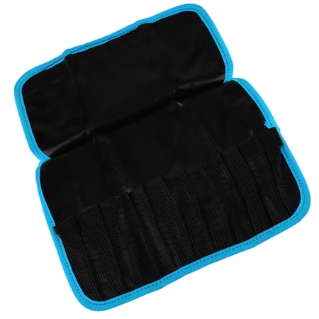 Nieyigj PVC Waterproof Fishing Lure Pocket Bag for 12 Jigs Portable Tackle Box Storage Holder Accessory 12.2x8.6 inches / 31x22 cm Blue