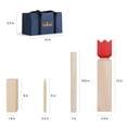 thumbnail image 2 of Set de juegos Kubb Yard GOTHINK de madera de pino con bolsa de transporte, 2 of 7