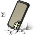 thumbnail image 4 of Designed for Samsung Galaxy S24 Ultra Ultimate Hybrid Transparent Rubber with Metal Buttons & Camera Edges TPU Frame Corner Bumper Phone Case Cover [Black], 4 of 10