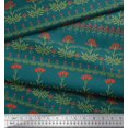 thumbnail image 3 of Soimoi Cotton Poplin Fabric Leaves & Floral Artistic Decor Fabric Printed Yard 56 Inch Wide, 3 of 3