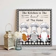 thumbnail image 5 of The Chef Canvas Wall Art, Gnome Kitchen Black Buffalo Plaid Framed Wall Decor Modern Artwork Prints Painting for Living Room, Bedroom, Kitchen & Cafe Decor 8x8 Inch, 5 of 9