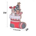 thumbnail image 2 of Christmas Decorations Wooden Santa Claus Sleigh Socks Ornaments Desktop Window Decoration Ornaments, 2 of 2