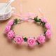 thumbnail image 1 of Nvzi Diademas de flores para mujer, corona de flores para novia, suministros para fiestas de bodas, guirnaldas florales, corona para el cabello, diademas florales, A30, 1 of 5