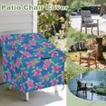 thumbnail image 3 of Renewold Outdoor Patio Chair Covers Lounge Deep Seat Covers Waterproof Funiture Covering for Swivel, Adirondack, Rocking Chairs, 29"W x 33"D x 36"H, Sea Turtle Violet Green Blue, 3 of 7
