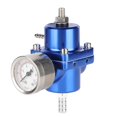 thumbnail image 4 of Regulador de presión de combustible FPR universal de aleación de aluminio con manguera de manómetro 0-140 psi ajustable, 4 of 14