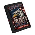 thumbnail image 2 of Chririnla Kids Trifold Wallet America 250 Year Eagle Print Foldable Trifold Card Wallet for Sports, Polyester Slim Coin Storage Pouch, 2 of 7