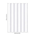 thumbnail image 3 of Oefntac Rideau de Bain en Polyester Robuste Motif Gaufré Imperméable Douche Uni Rideau de Salle de Bain Doublure d'Isolation Thermique, 3 of 6