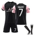 thumbnail image 2 of 22/23 Adultos Niños Fútbol Kits completos Trajes de entrenamiento de fútbol Ropa deportiva 21/22 22/23-21 22 Cuarto kit Mbappe 7-Niños 24 (130-140 CM) Computadora Computadora Computadora portátil, 2 of 3