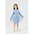 thumbnail image 2 of Disney Frozen Girl's Elsa Long Sleeve Tulle Skirt Dresses (Girls), Sizes 2T-10, 2 of 8