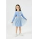 thumbnail image 2 of Vestido Disney Frozen Elsa para Niñas Manga Larga Morado, 2 of 8