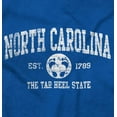 thumbnail image 2 of North Carolina Cute Footprints Beach Unisex Fleece Graphic Zip Up Hoodie Brisco Brands 3X, 2 of 5
