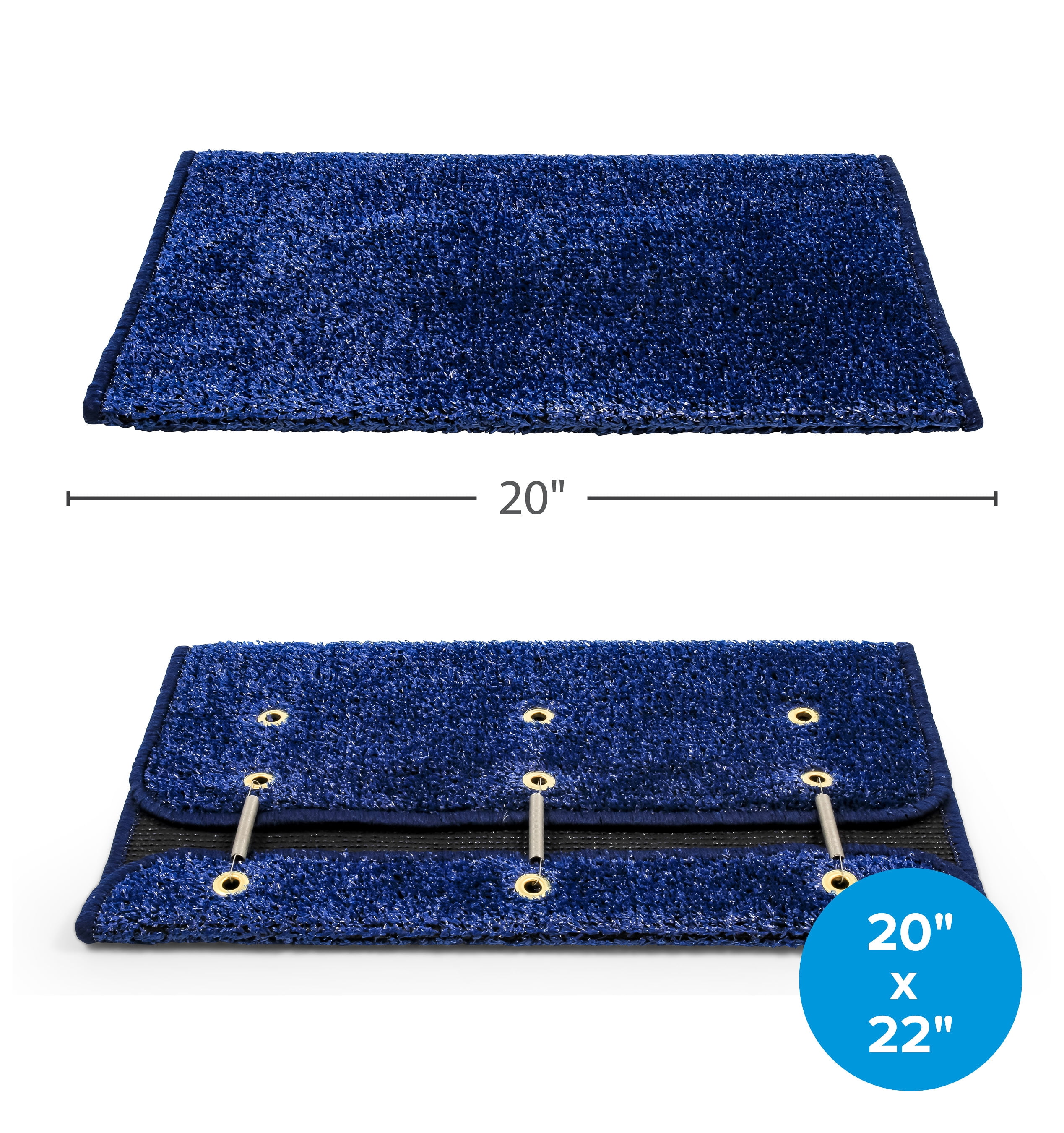Camco Wrap Around Turf Rug | Features an Improved TPE Backing for Better Grip, a Weather and Mildew Resistant Design, and Measures 22-Inches x 20-Inches (42937)