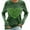 Green-5, variant on Aofany Women's St. Patrick's Day Long Sleeve Shirts Heart Shaped Shamrock Print T Shirt Comfortable Tops for Festive Celebrations