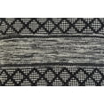 thumbnail image 6 of Ox Bay Marlee Gray/Black Diamond Striped Cotton Blend Adult Decorative Throw Pillow, 6 of 7