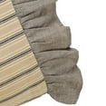 thumbnail image 3 of VHC Brands Sawyer Mill Striped Ruffled Pillow Case, Charcoal, King, Set of 2, 3 of 4
