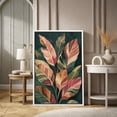 thumbnail image 2 of Framed Canvas Wall Art Tropical Leaves Botanical Print for Living Room Decoration - 16"x24" WHITE, 2 of 8