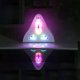 thumbnail image 4 of Luz de advertencia de aleta de tiburón Sin antena Funciona con energía solar 18 LED 8 modos Lámpara de techo de automóvil Base de aire Soporte magnético Reemplazo automático de aleta de tibu, 4 of 5