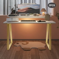 Pair Metal Gold Table Legs 28" Furniture Legs Dining Table Legs Office Table Leg